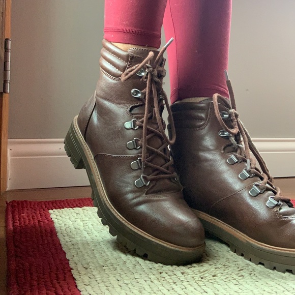 Indigo Shoes - Brown 8.5 Combat Boots